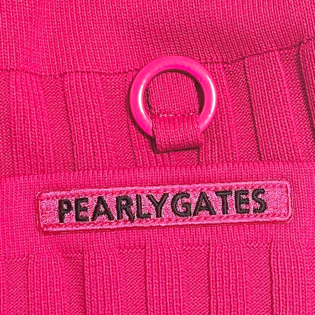 パーリーゲイツ ワンピース モックネック ピンク ゴルフウェア