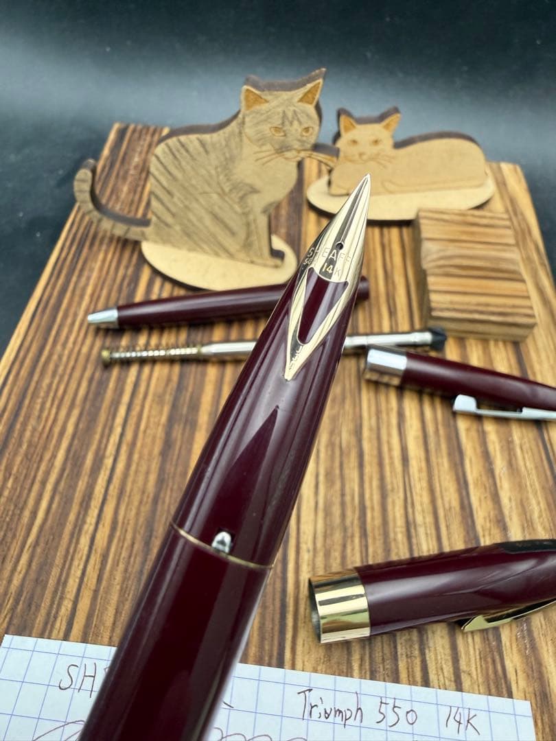 SHEAFFER 万年筆 トライアンフ 550 14K バーガンディ おまけ付
