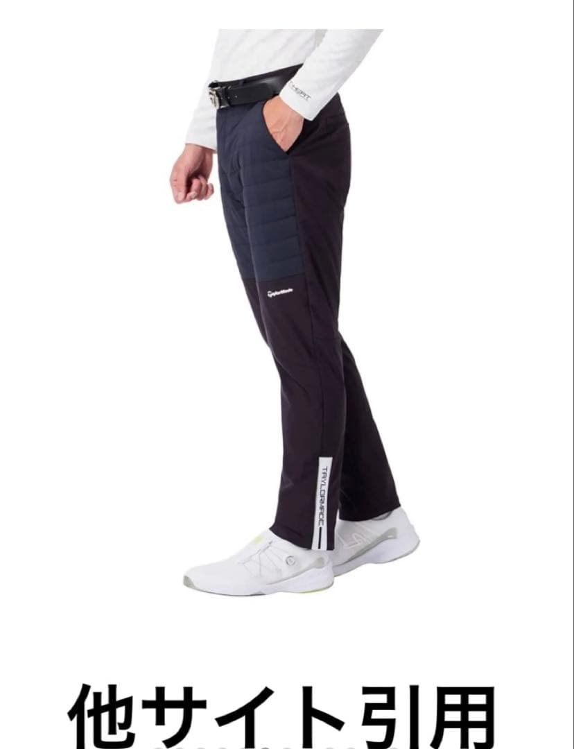 TaylorMade メンズ ゴルフパンツ 黒　サイズＯ