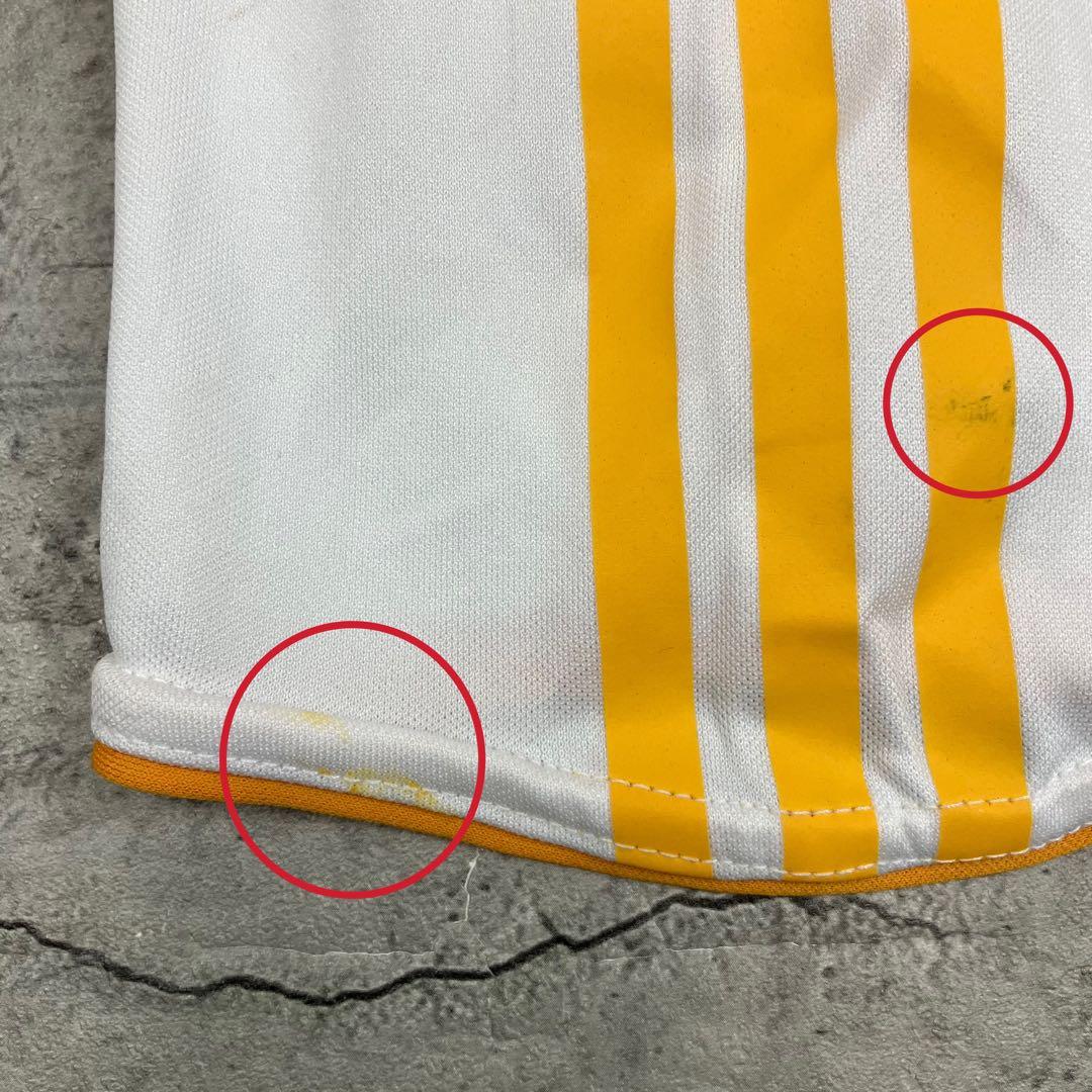 adidas ガラタサライSK ゲームシャツ アウェイ 古着 刺繍 企業ロゴ 白