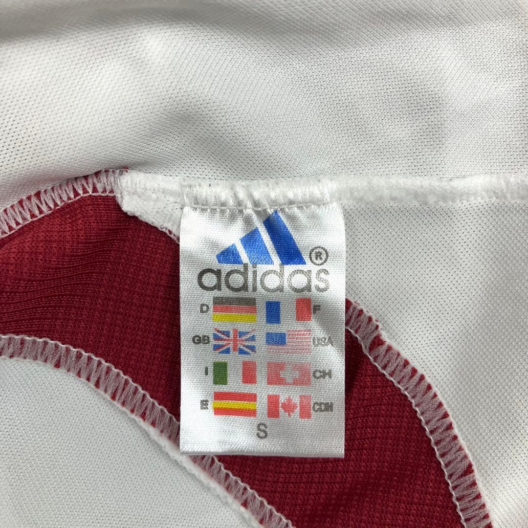 adidas ガラタサライSK ゲームシャツ アウェイ 古着 刺繍 企業ロゴ 白