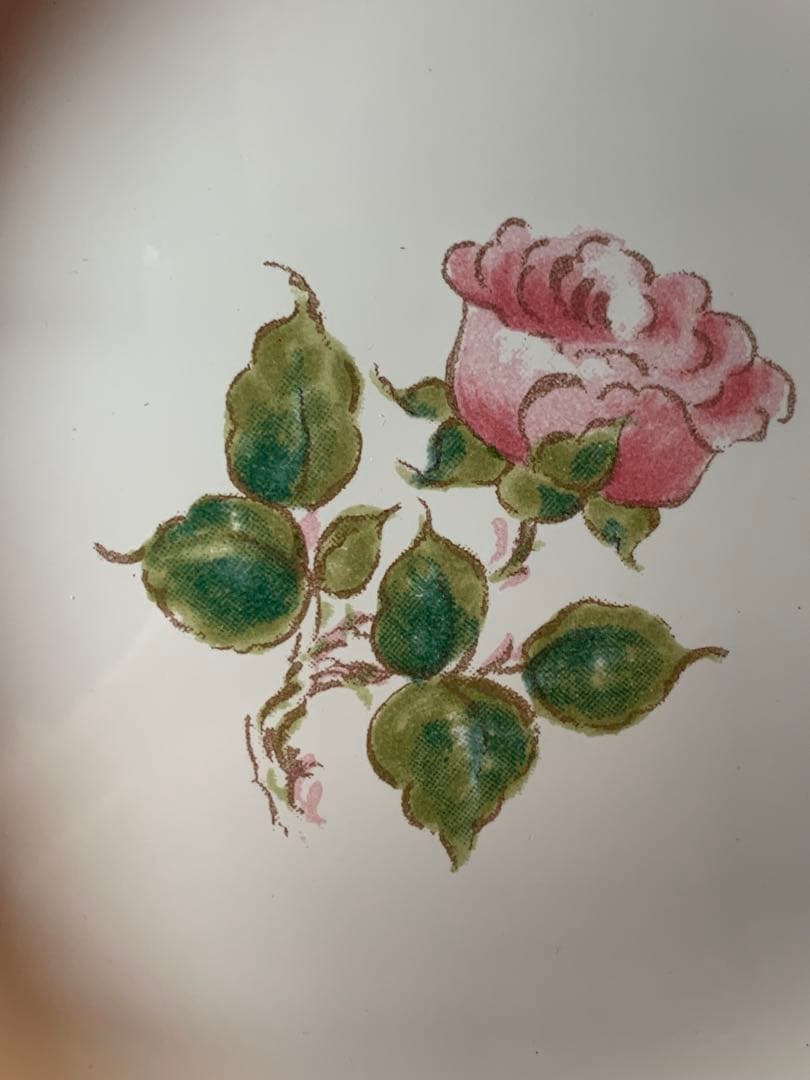 Gine ジアン ビンテージ　未使用品のピンクのバラが素敵なボール2枚セット！