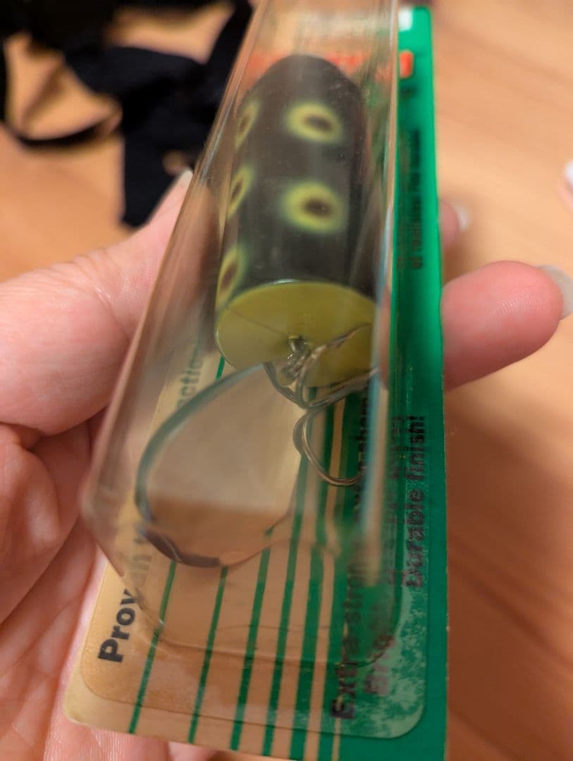 ヘドン　ビッグバド　フロッグスポット　 黒/黄