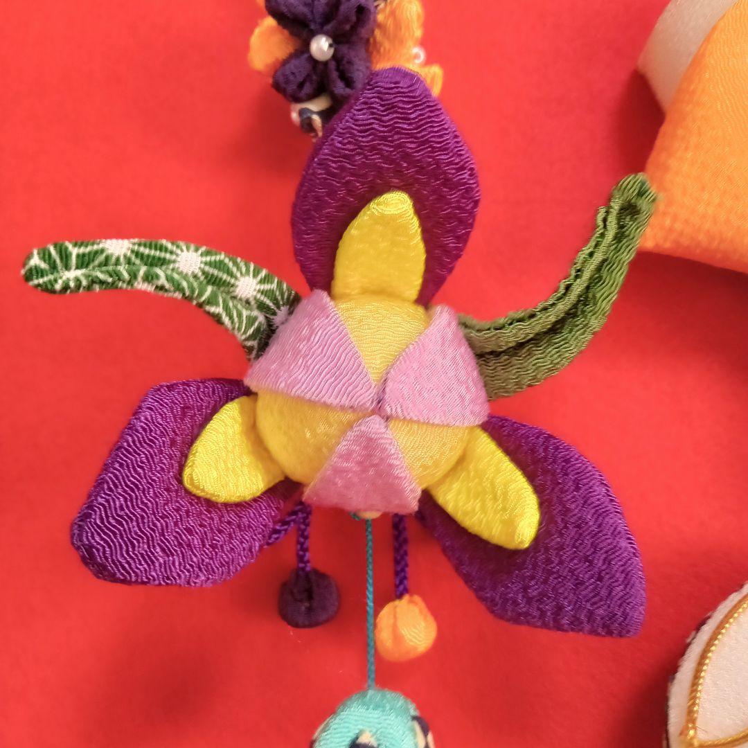 ちりめん細工✿端午の節句⁠の鯉のぼり✿つるし飾り（黄）