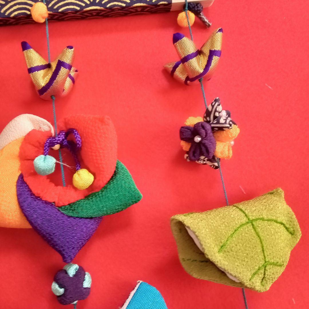 ちりめん細工✿端午の節句⁠の鯉のぼり✿つるし飾り（黄）