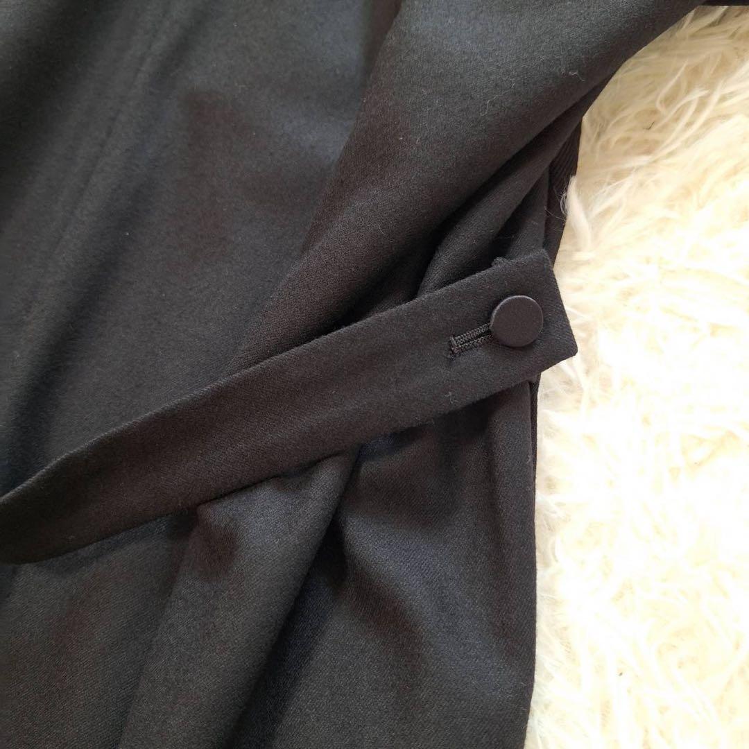 美品✨サポートサーフェス ハイネックワンピース ドレス 半袖 ベルト ブラック