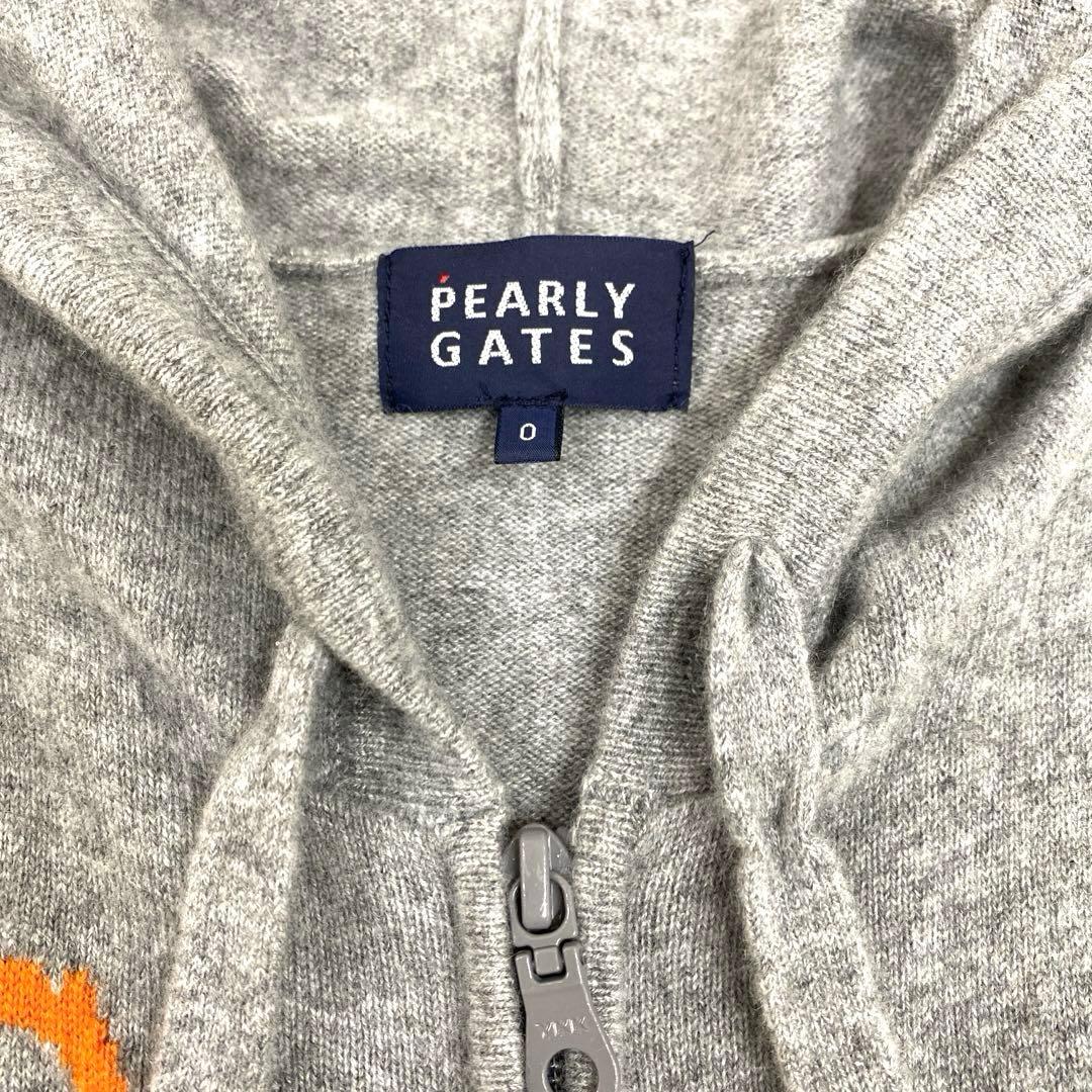 メル69853 　PEARLY GATES カシミヤニットジップパーカー