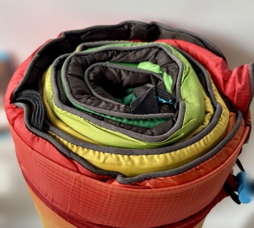 【新品】 RUMPL ランプル　アウトドア ブランケット　グラデーション　虹