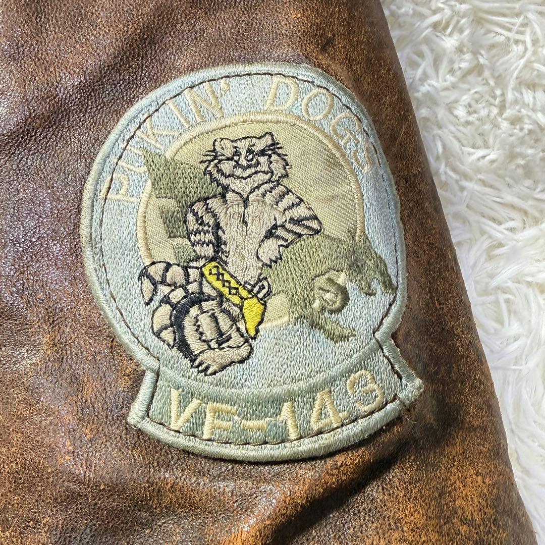 ア*ム様 【90s】AVIREX A-2 フライトレザージャケット L トップガ