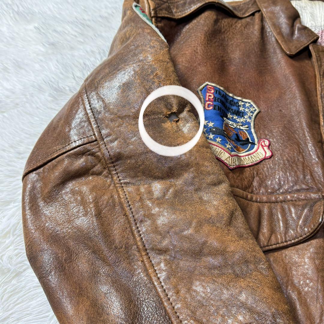 ア*ム様 【90s】AVIREX A-2 フライトレザージャケット L トップガ