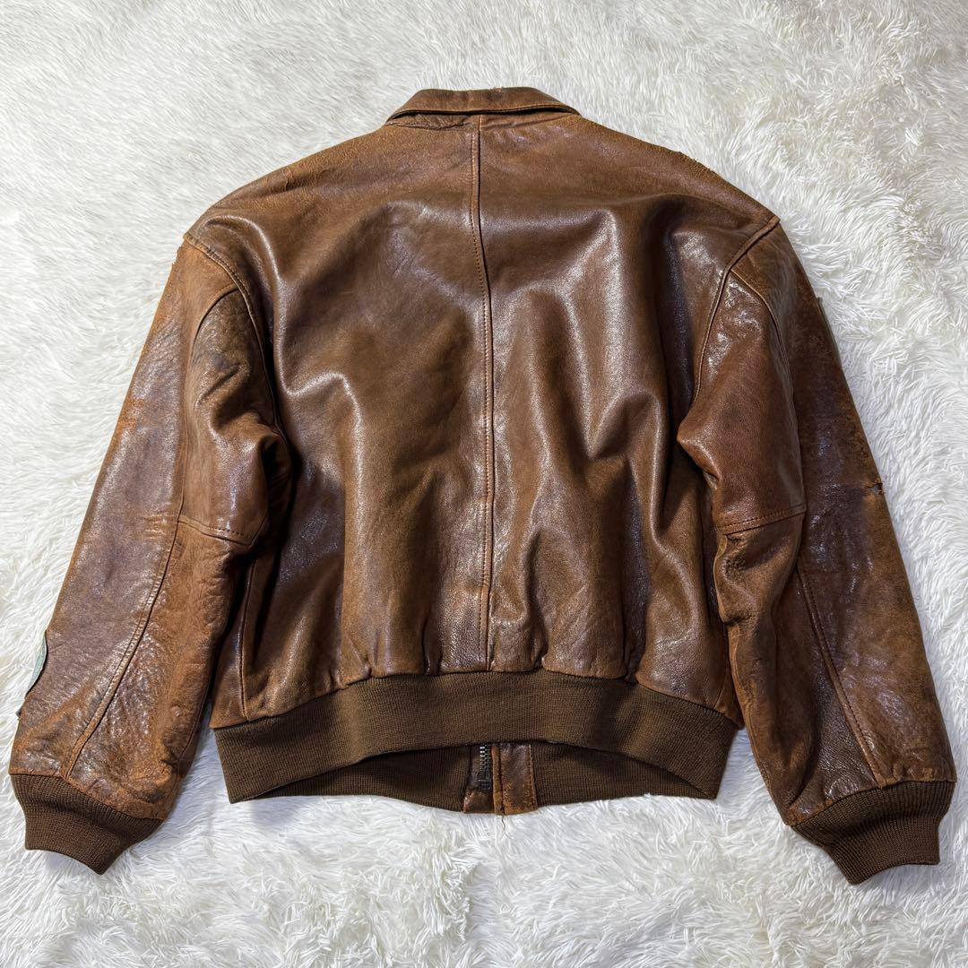 ア*ム様 【90s】AVIREX A-2 フライトレザージャケット L トップガ