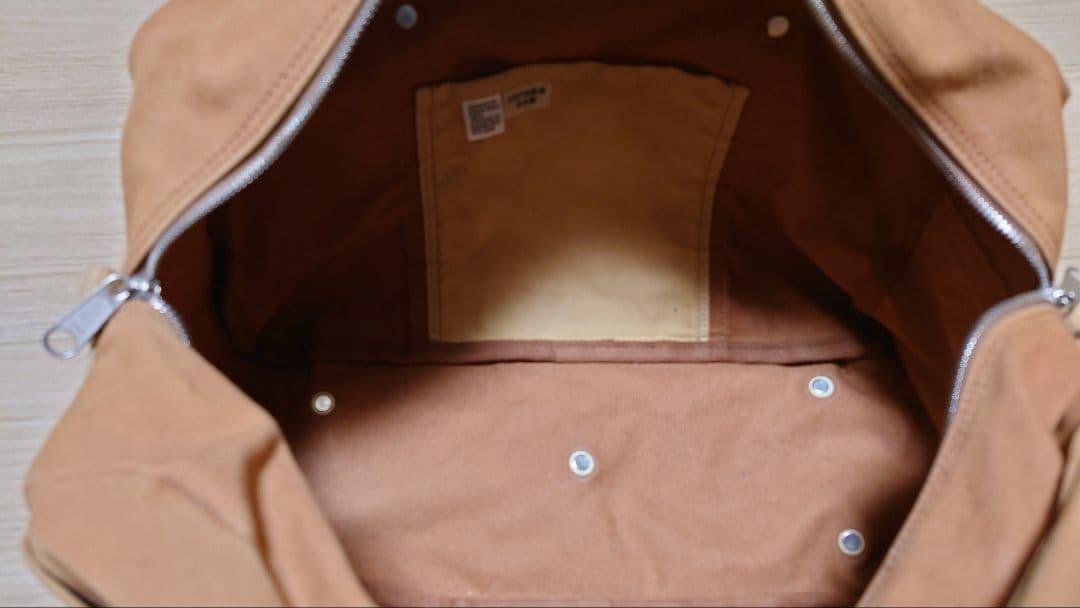 一澤帆布　ボストンバック　ブラウン　旧タグ
