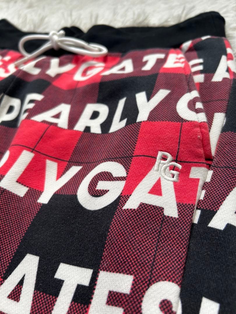 PEARLY GATES ロゴプリントスウェットパーカー パンツ セットアップ