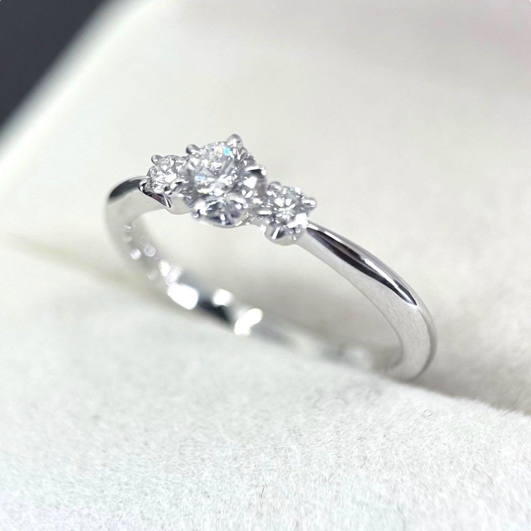 【新品同様】ミキモト ダイヤ　リング　0.24 Pt950 指輪