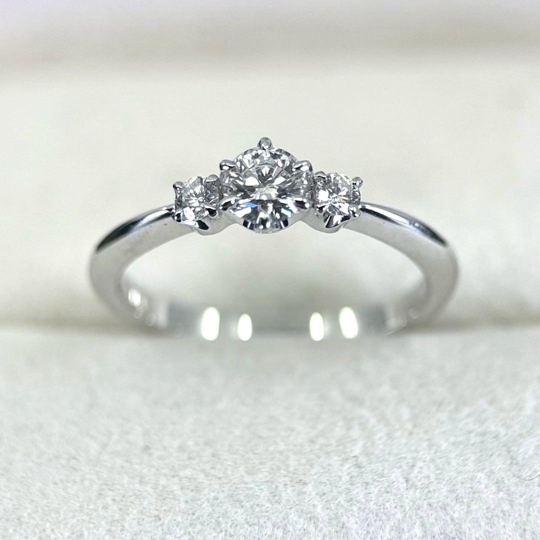 【新品同様】ミキモト ダイヤ　リング　0.24 Pt950 指輪