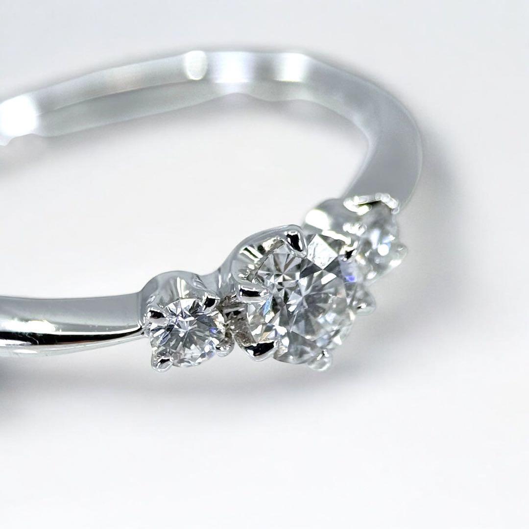 【新品同様】ミキモト ダイヤ　リング　0.24 Pt950 指輪