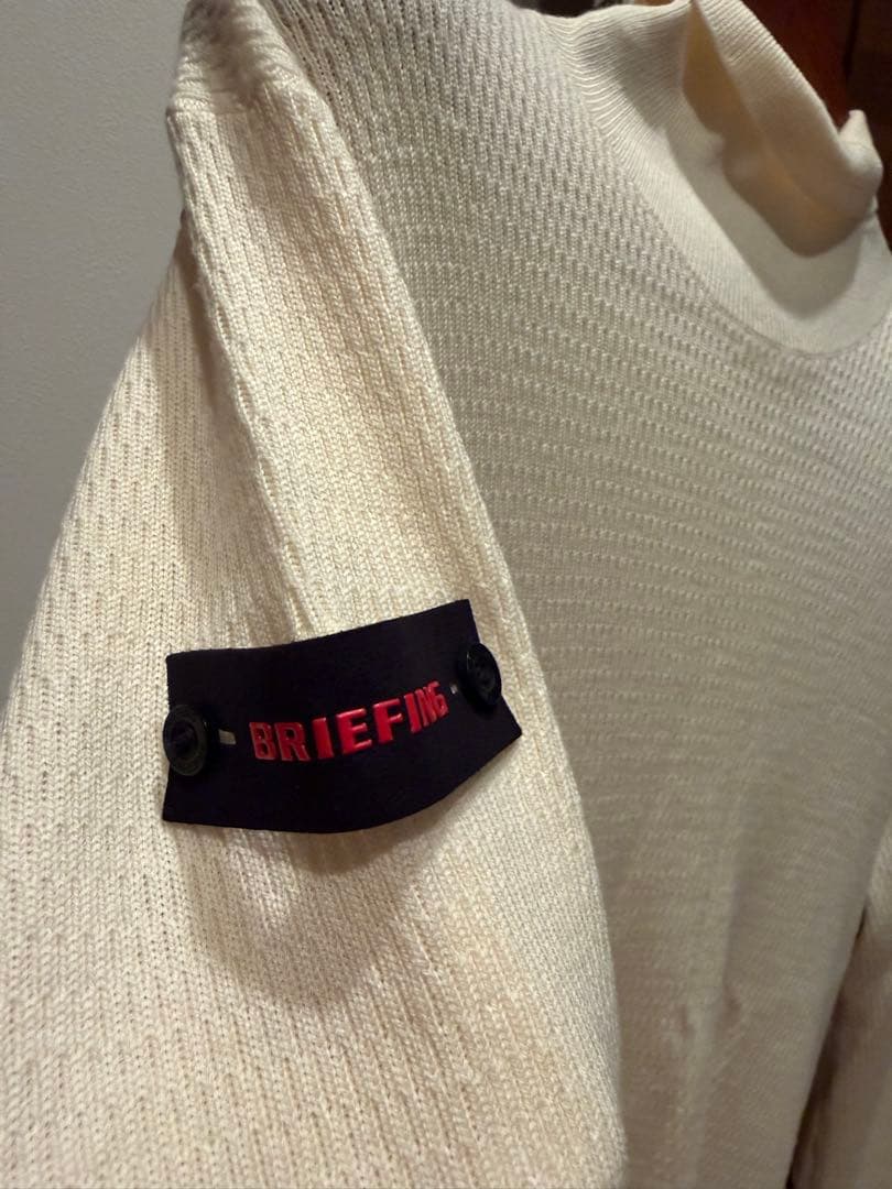 ［期間限定販売］BRIEFING アイボリー セーター S