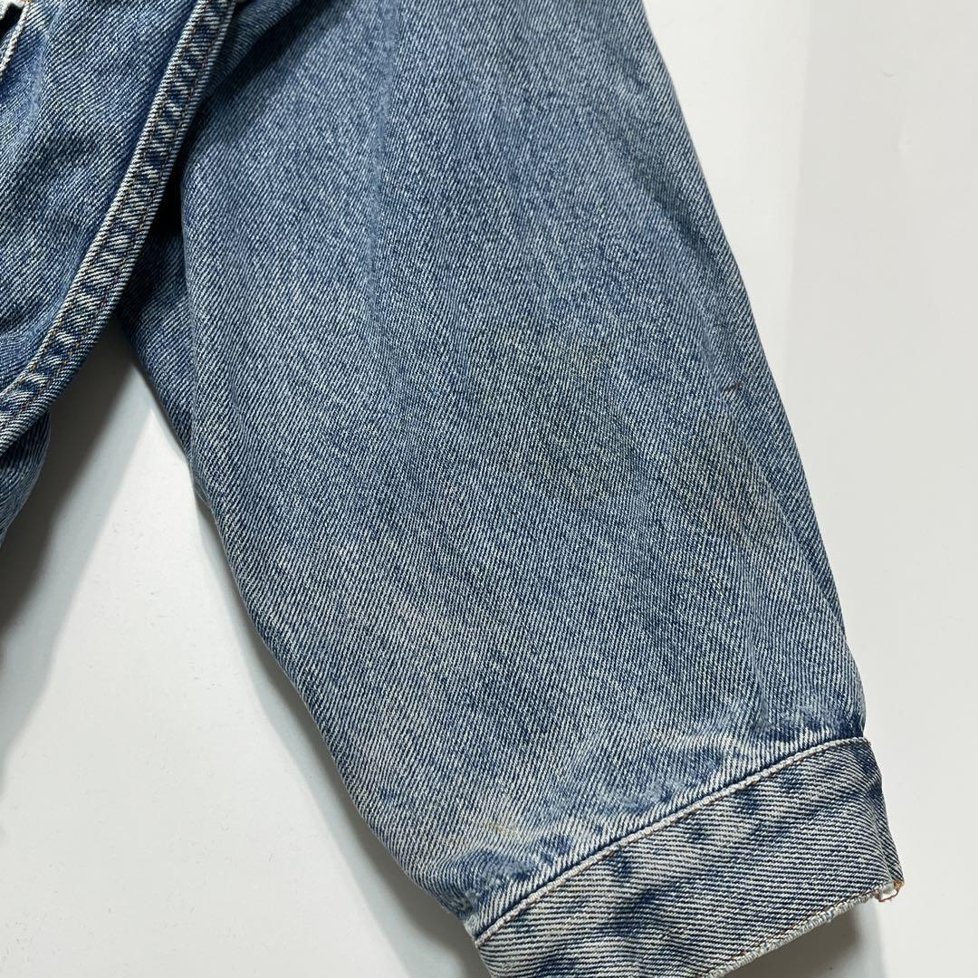 90s エディーバウアー Gジャン デニムジャケット L〜 白タグ ○5663