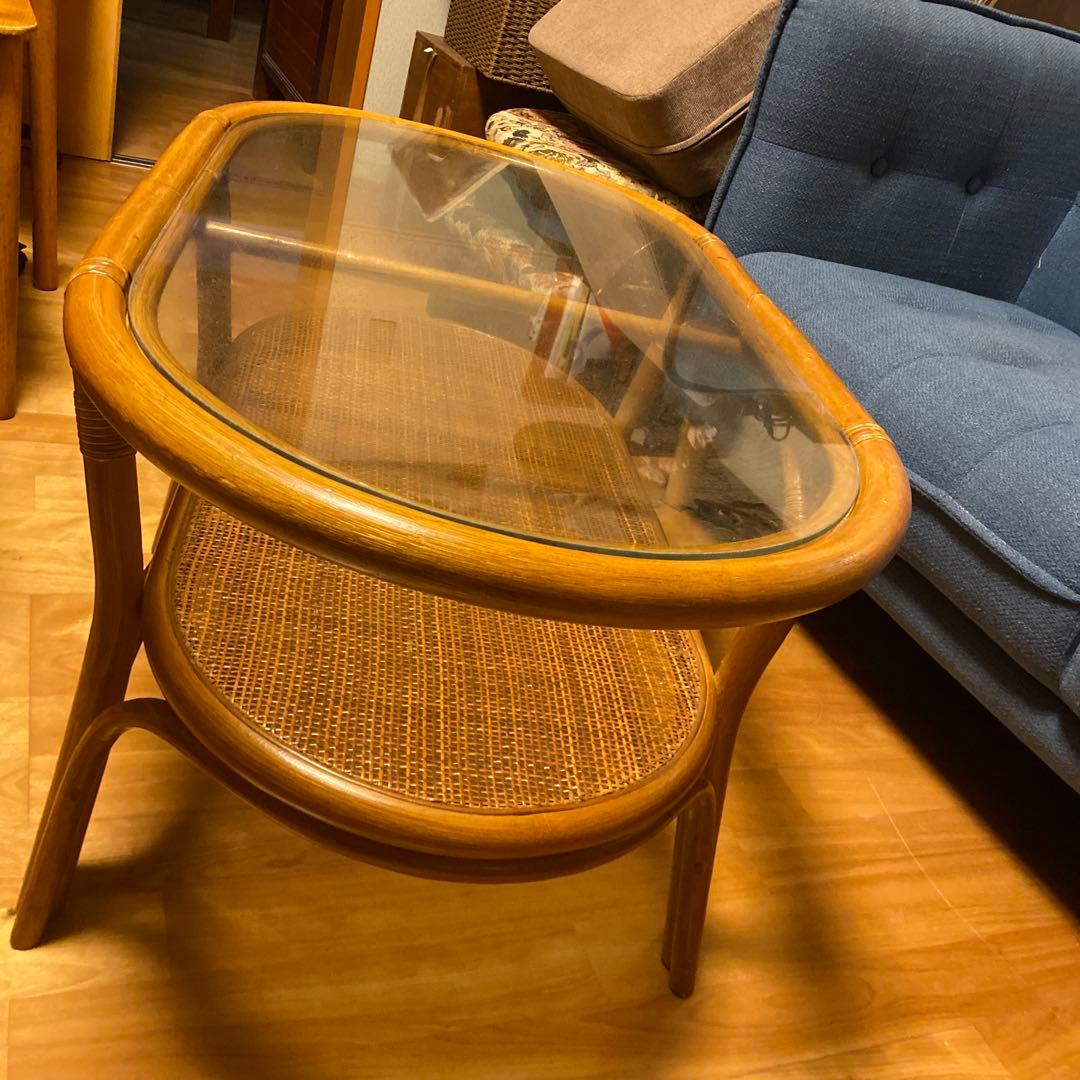 G ラタン　ローテーブル　バリ　アジアン　籐家具　ラタンテーブル