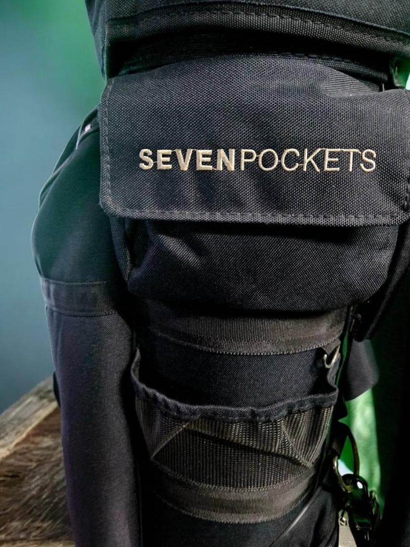 送料無料/美品　PRGR SEVEN POCKETS ブラック ゴルフバッグ