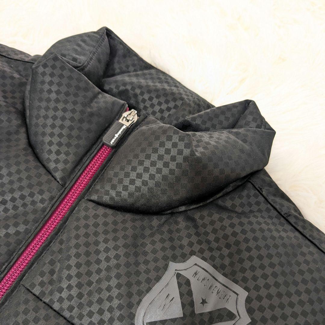 マンシングウエア　ブラック ベスト メンズ　ダウン　ゴルフ