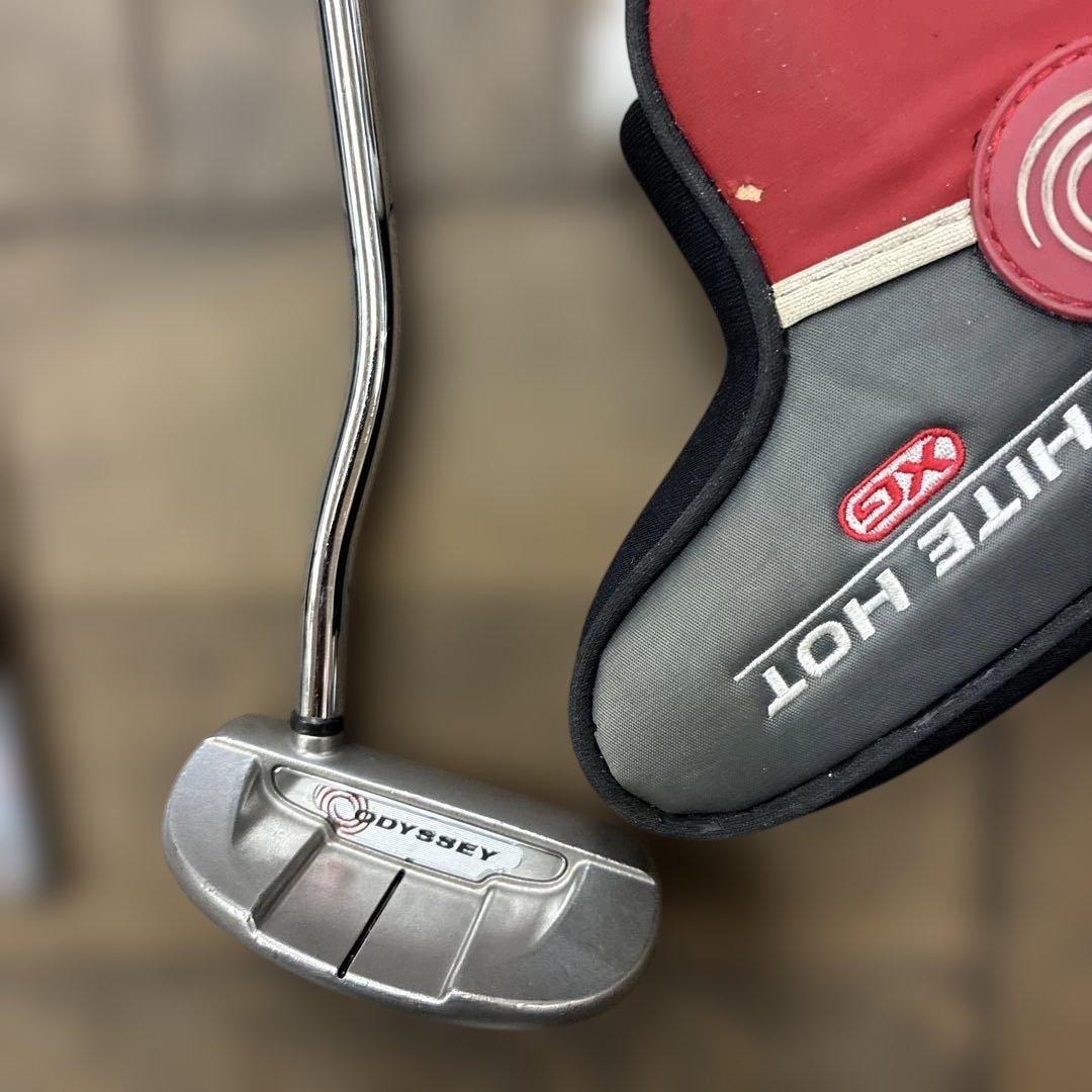 ODYSSEY WHITE HOT #5 パター ヘッドカバー付き