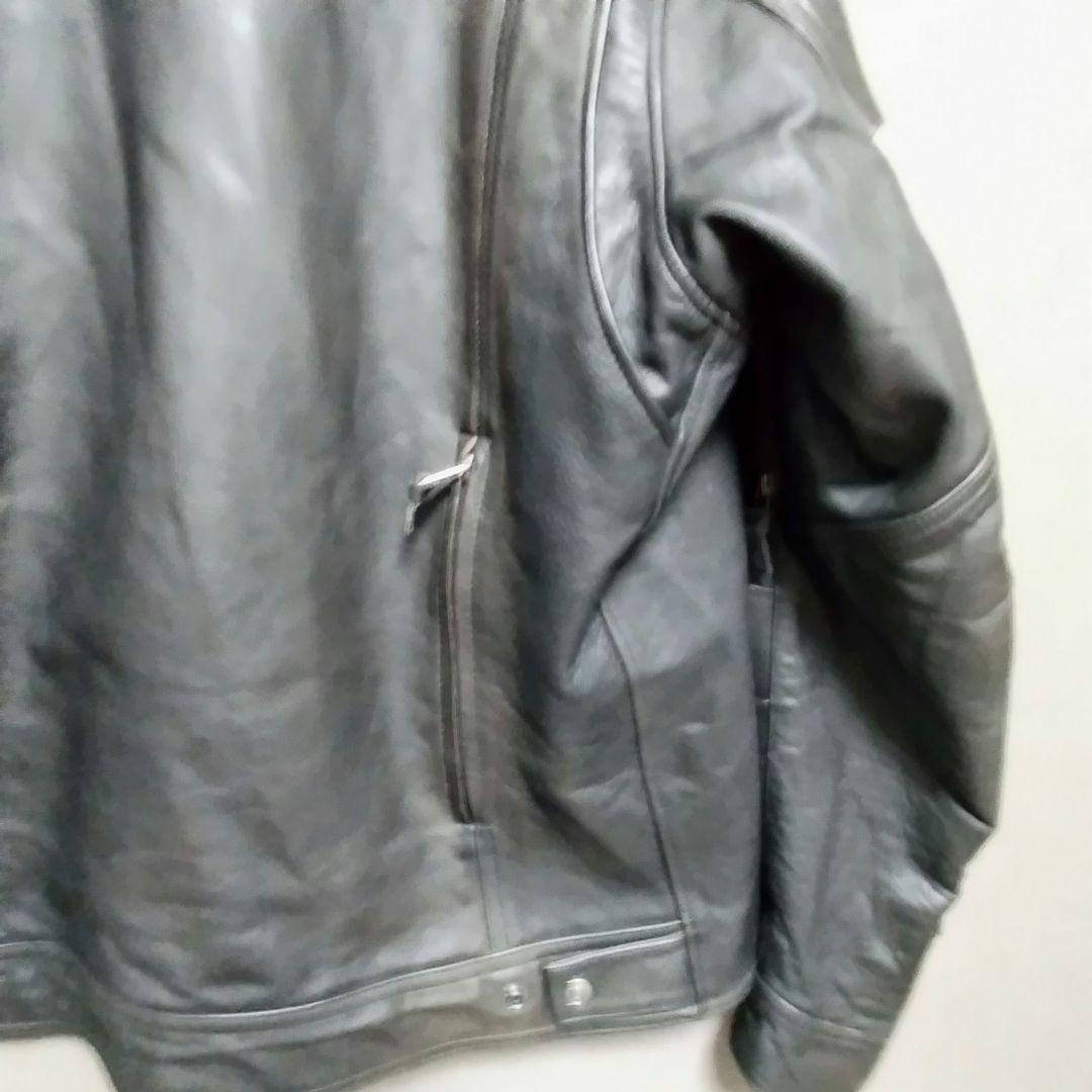 HARLEY-DAVIDSON ブラックシングルレザージャケット Lサイズ