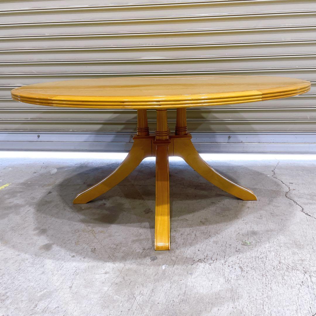 【稀少美品】モリシゲ家具 フローラ センターテーブル ローテーブル 4本支柱②