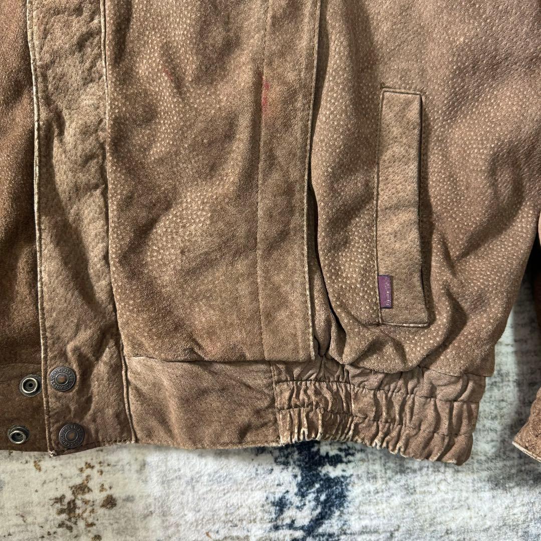 90s-00s Levis リーバイス スエード レザージャケット 短丈 豚革