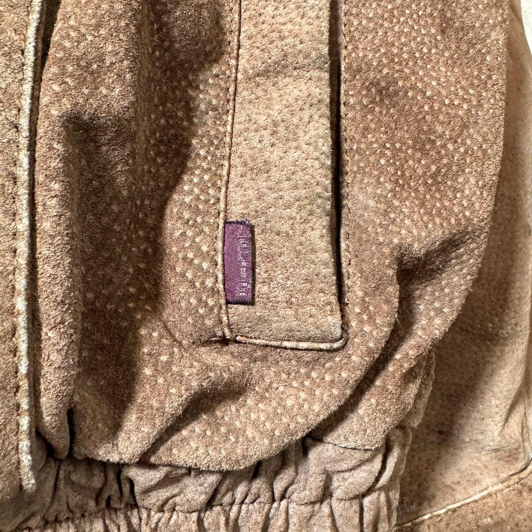 90s-00s Levis リーバイス スエード レザージャケット 短丈 豚革