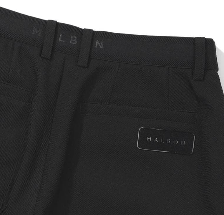 Malbonゴルフメンズ セットアップ ブラック半袖トップス＋ショートパンツ✨