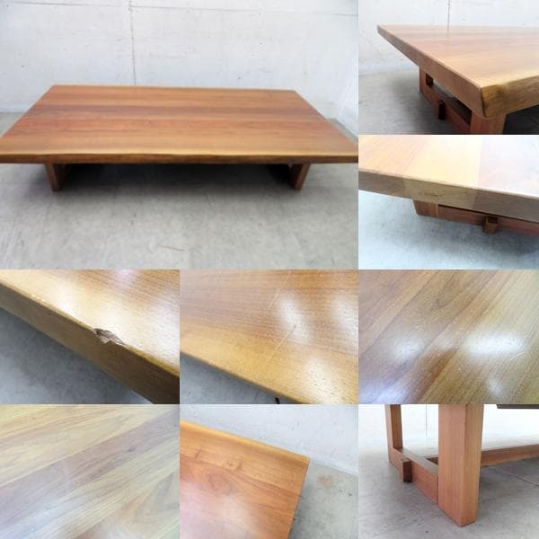 展示品■アサヒ■ウォールナット■清月■ローテーブル■和モダン■180cm幅■座卓