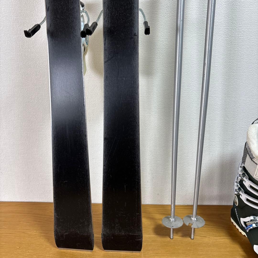 Rossignolレディーススキーセットストック付 24〜24.5cm 初心向