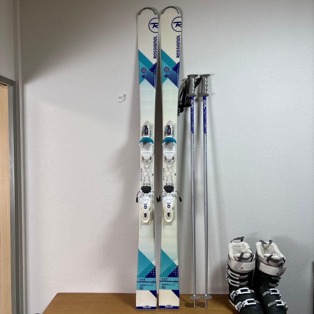Rossignolレディーススキーセットストック付 24〜24.5cm 初心向