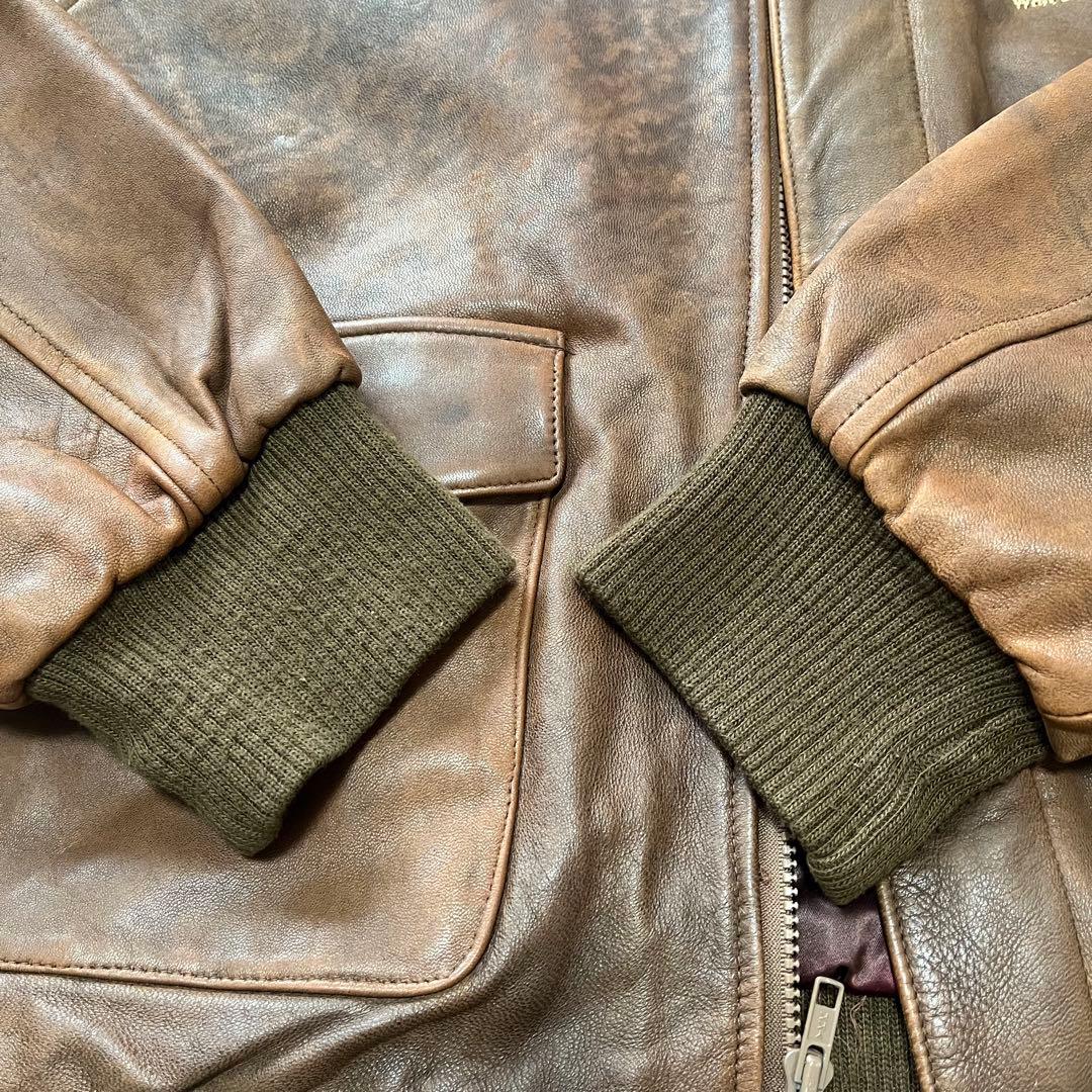 廃盤 ディズニー Walt Disneyレザー　A2 フライトジャケット　USA