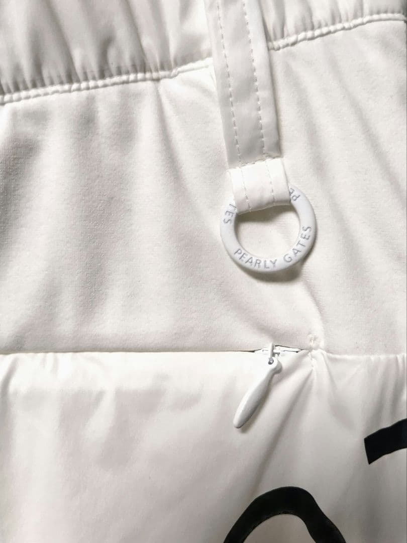 美品　パーリーゲイツ　ナイロン　スカート　プリーツ　メッシュ裏地付き　白