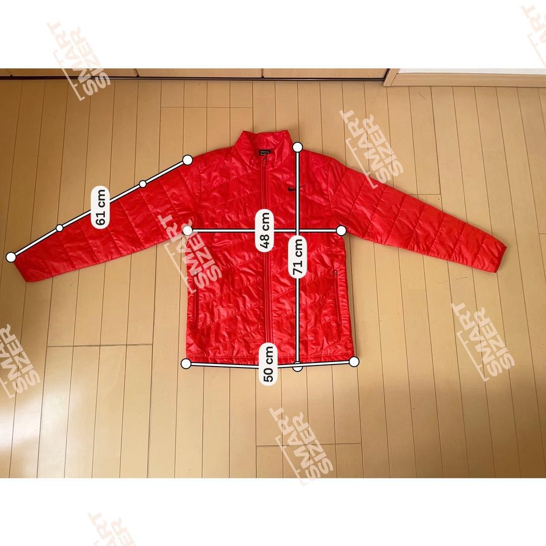 人気色NIKE GOLF 中綿ジャケット M メンズ 赤 防寒 ブルゾン