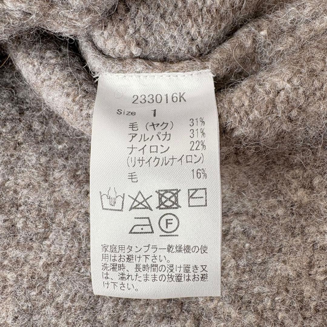 IKKUNA イクナ ニットベスト ウール Mサイズ シンプル アルパカ