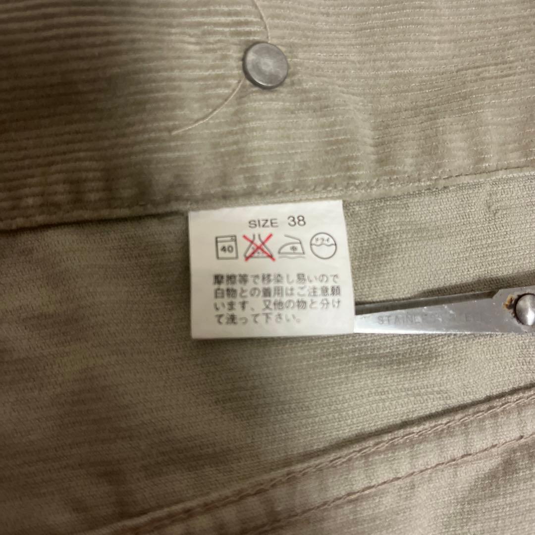 90s リーバイス70505 コーデュロイ白タブ　香港　短丈　デニムジャケット