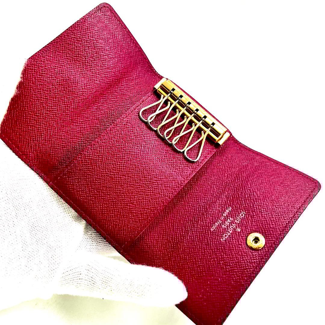 【極美品】 ルイヴィトン モノグラム ミュルティクレ6 フューシャ