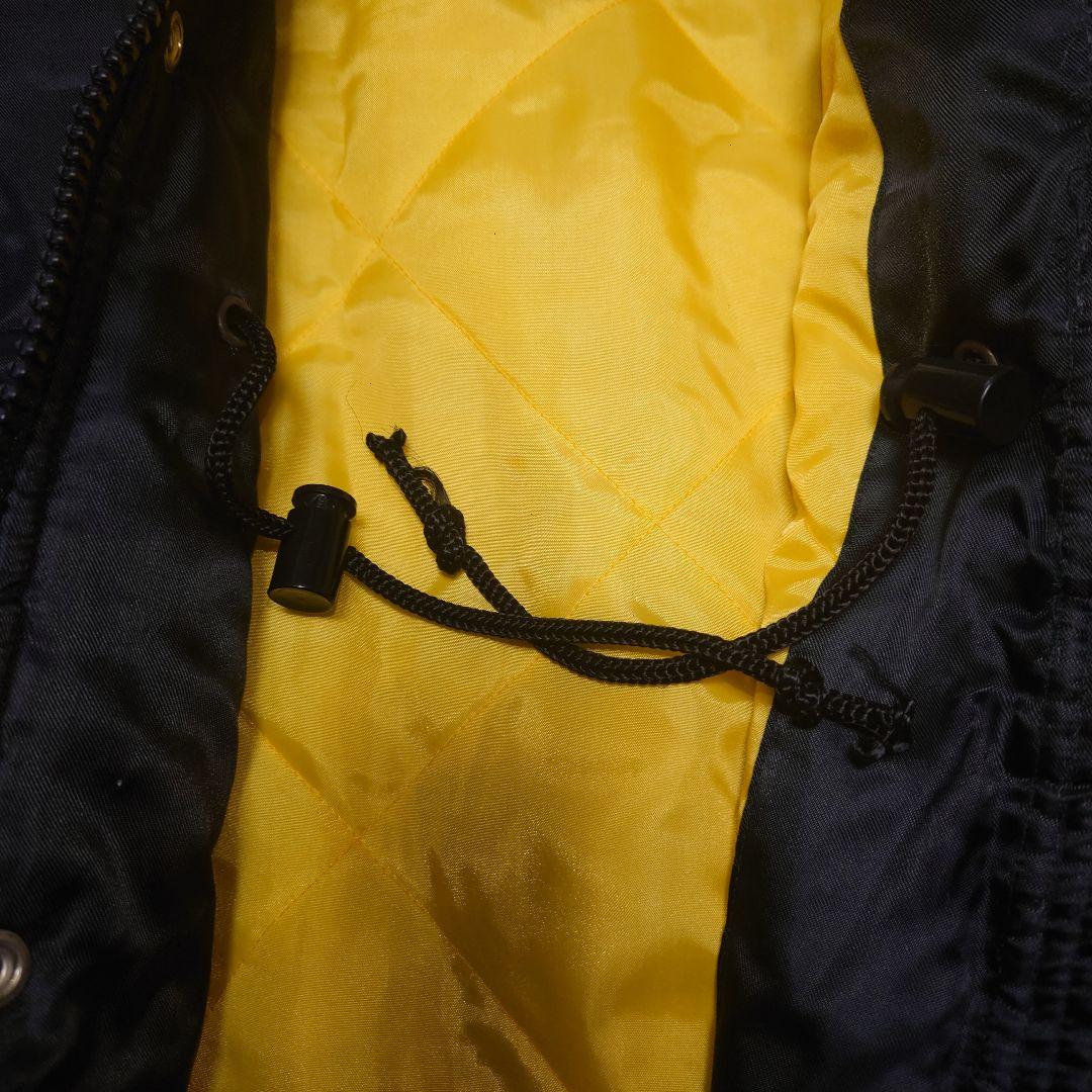 FILA ベンチコート 黒 フード付き サイズL・レトロ