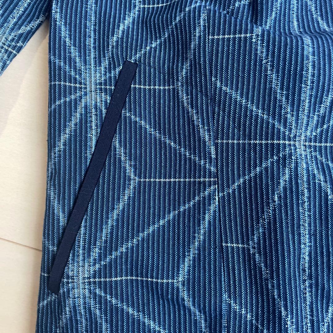 新品タグ付き久留米絣儀右衛門ギエモンブラウス　ぎえもん　シャツワンピース