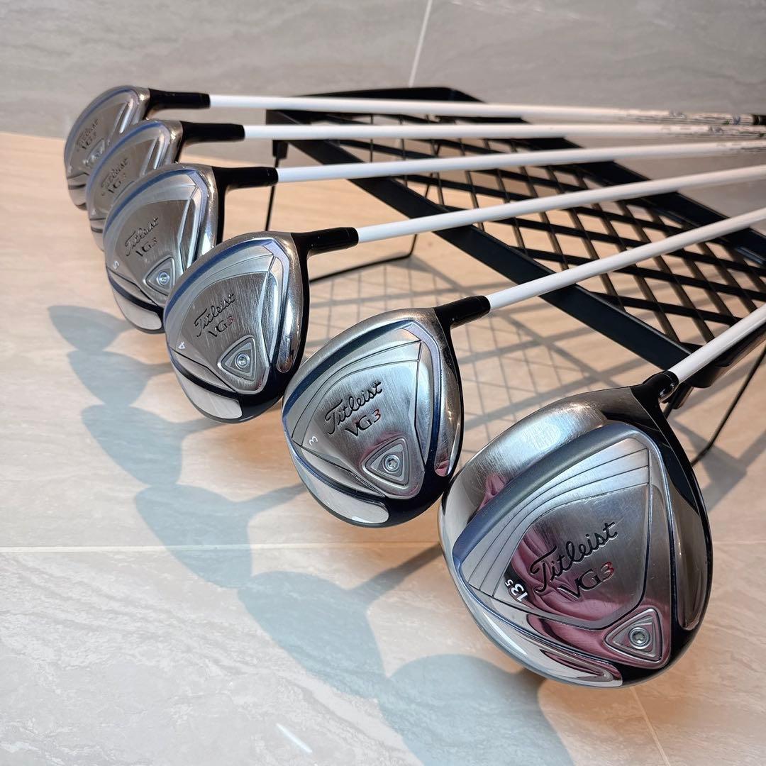 タイトリスト VG3 ウッド、ユーティリティセット レディース　ヘッドカバー付