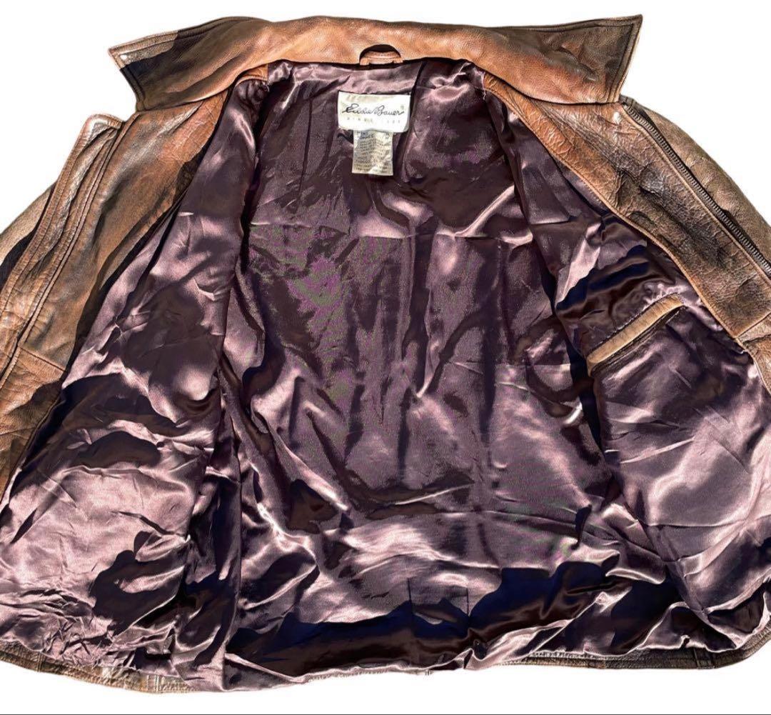 90s Eddie Bauer エディーバウアー レザージャケット