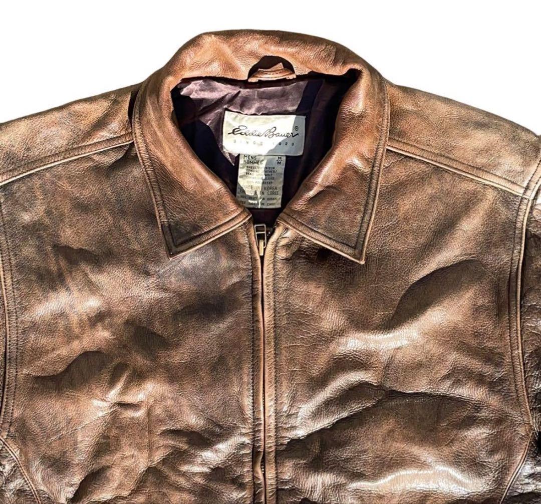 90s Eddie Bauer エディーバウアー レザージャケット