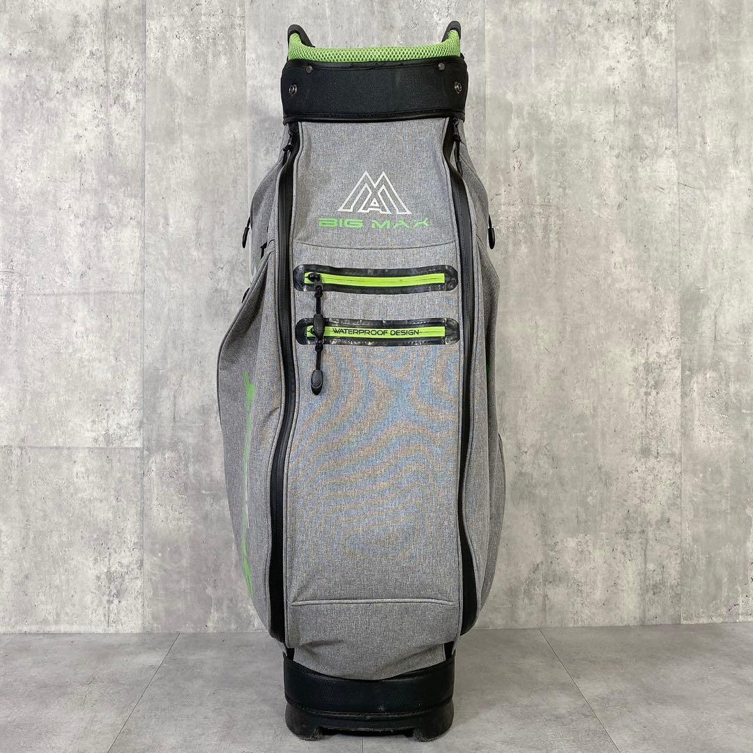 T571 ビックマックス メンズ ゴルフ キャディバッグ グレー 9型