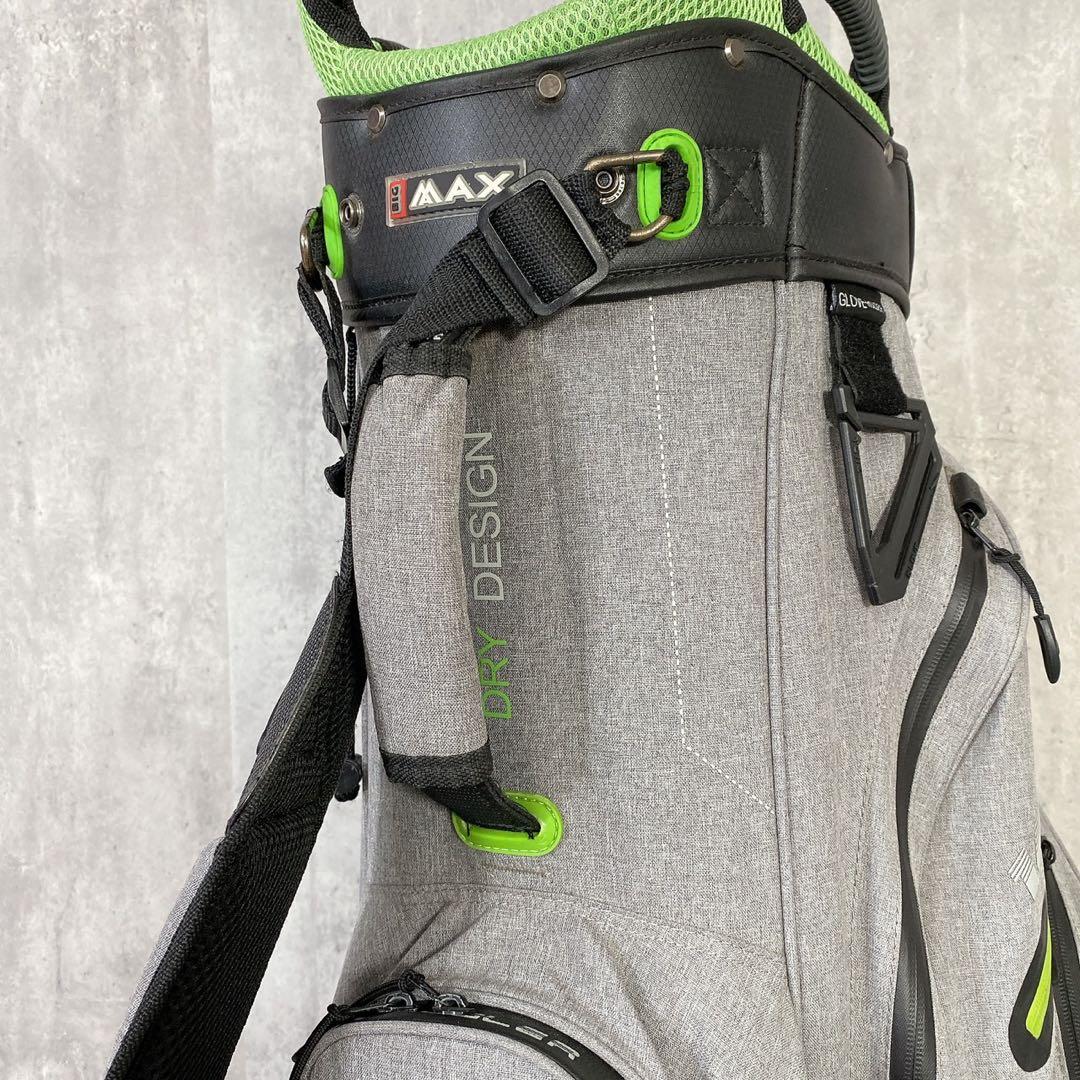 T571 ビックマックス メンズ ゴルフ キャディバッグ グレー 9型