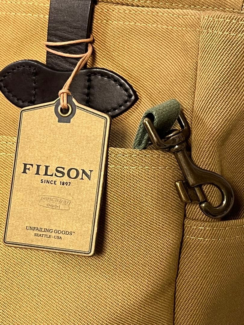 ジ*ン様 フィルソン FILSON ベビーオンスツイル　オープン トート バッグ
