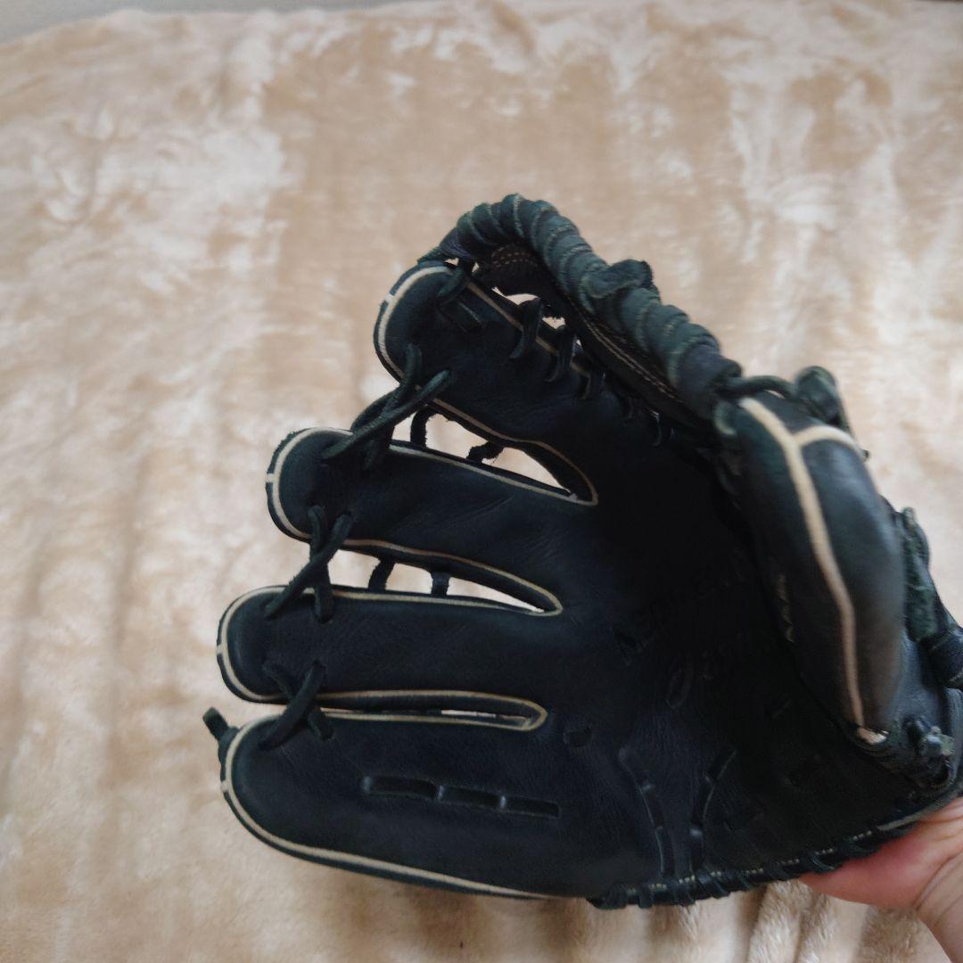 ASICS REVIVE 軟式グローブ 黒　左　サウスポー