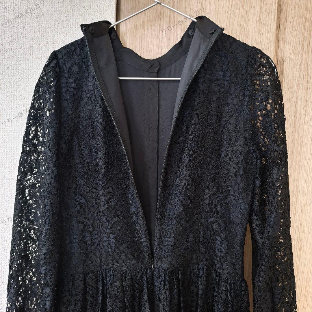 サイズ36　Diagram レースボウタイワンピース　ブラック　ダイアグラム